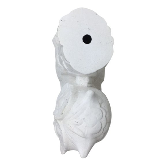 "Connie Loves Tom" Heart on Log with Owl Ceramic Gift or Decor - Cute Fun - Picture 5 of 8